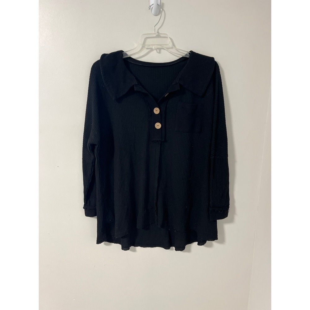 Top-knit long sleeve shirt